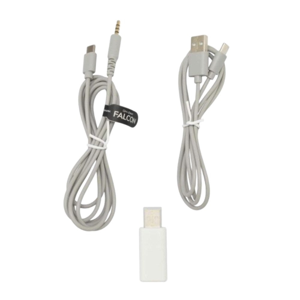 White Shark On-Ear Wireless Gaming Headphones with Microphone - White / Gray