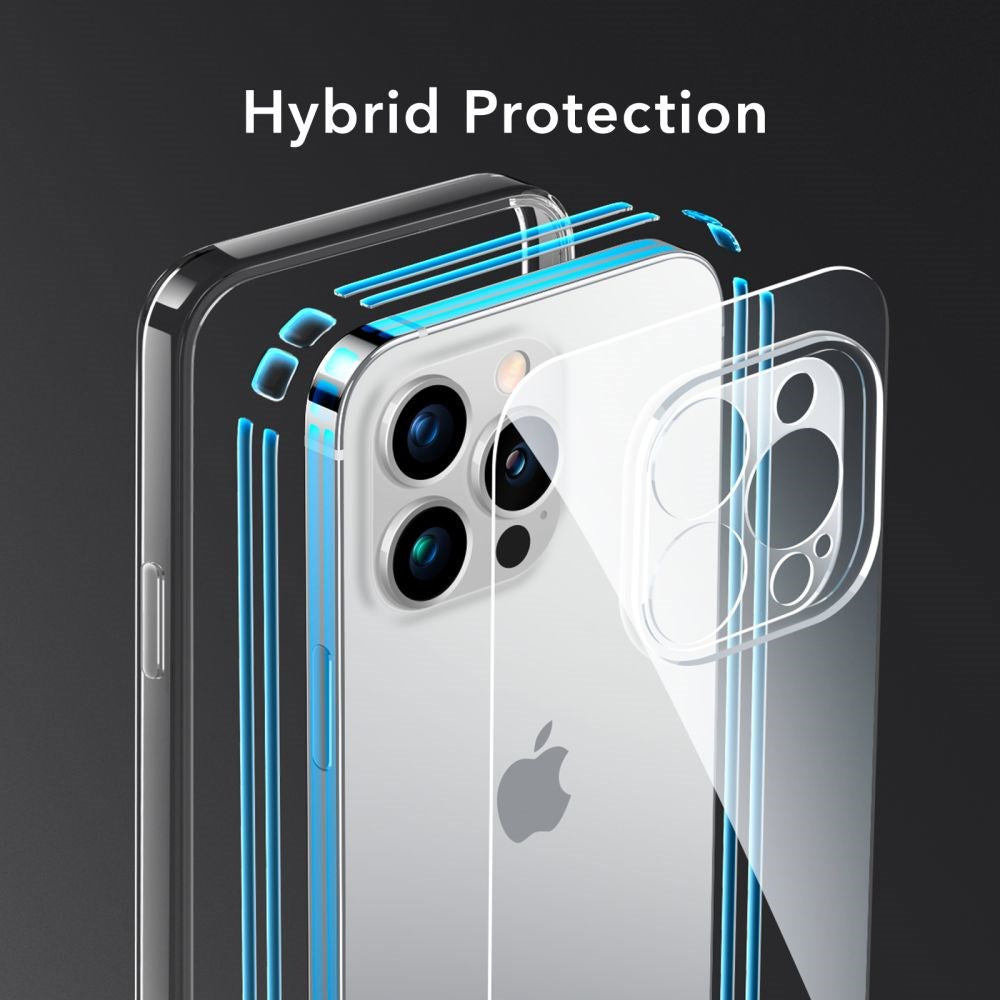 iPhone 14 Pro ESR Ice Shield Hybrid Air-Guard Case - Transparent