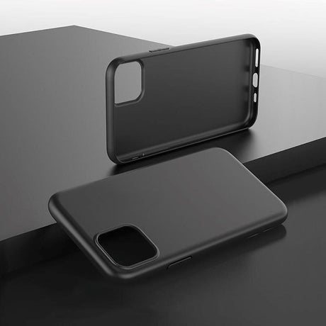 iPhone 14 Pro Hurtel Flexible Silicone Soft Case - Black