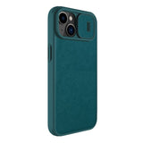 iPhone 14 Plus Nillkin Qin Pro Leather Flip Case - Green