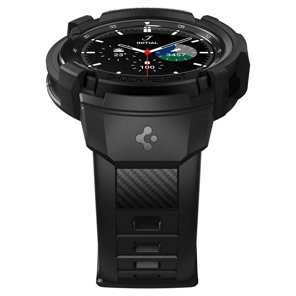 Samsung Galaxy Watch 4 Classic (46mm) SPIGEN Rugged Armor Pro Case - TPU Case incl. Strap - Matte Black