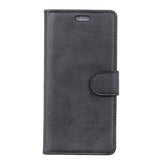 Huawei P30 Pro Matte Leather Wallet Case Black