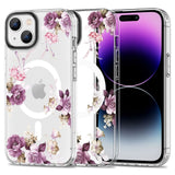 iPhone 15 Plus Tech-Protect MagMood Case  - MagSafe Compatible - Spring Floral