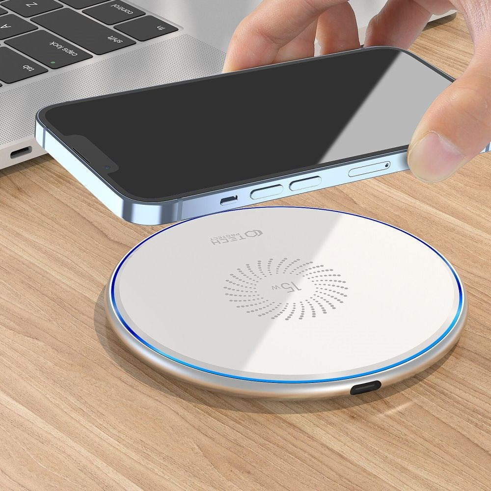 Tech-Protect C1 Single Charging Pad Wireless Charger 15W - White (DEMO)