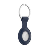 Tech-Protect Icon AirTag Silicone Case w. Keychain - Navy Blue