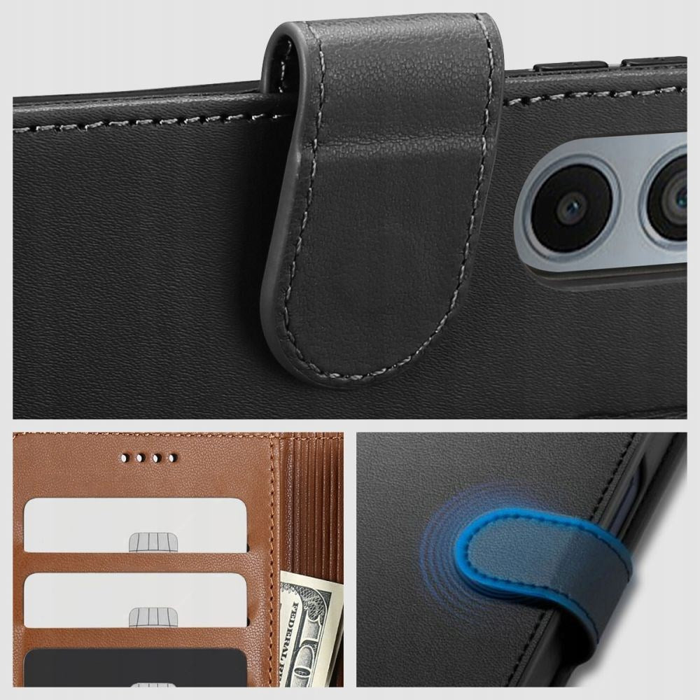 Samsung Galaxy S24 Tech-Protect Flip Case with Wallet - Black