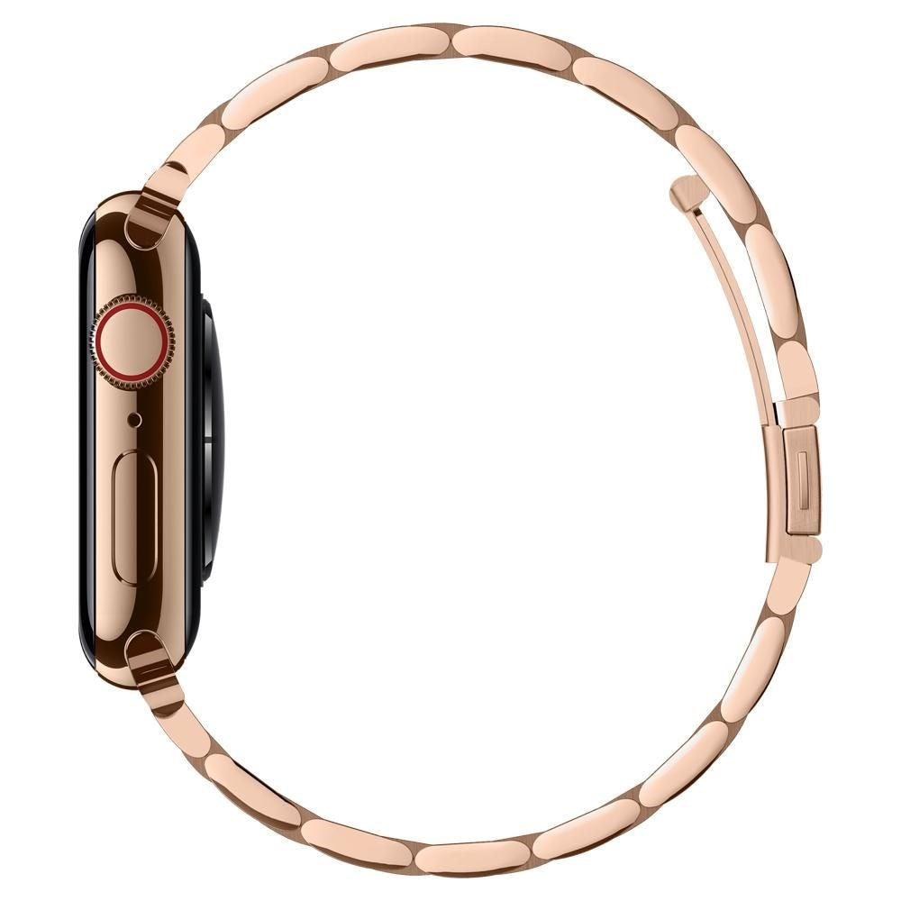 Apple Watch (38/40/SE/41/42mm) Spigen Modern Fit Band - Stainless Steel Strap incl. Pins - Rose Gold