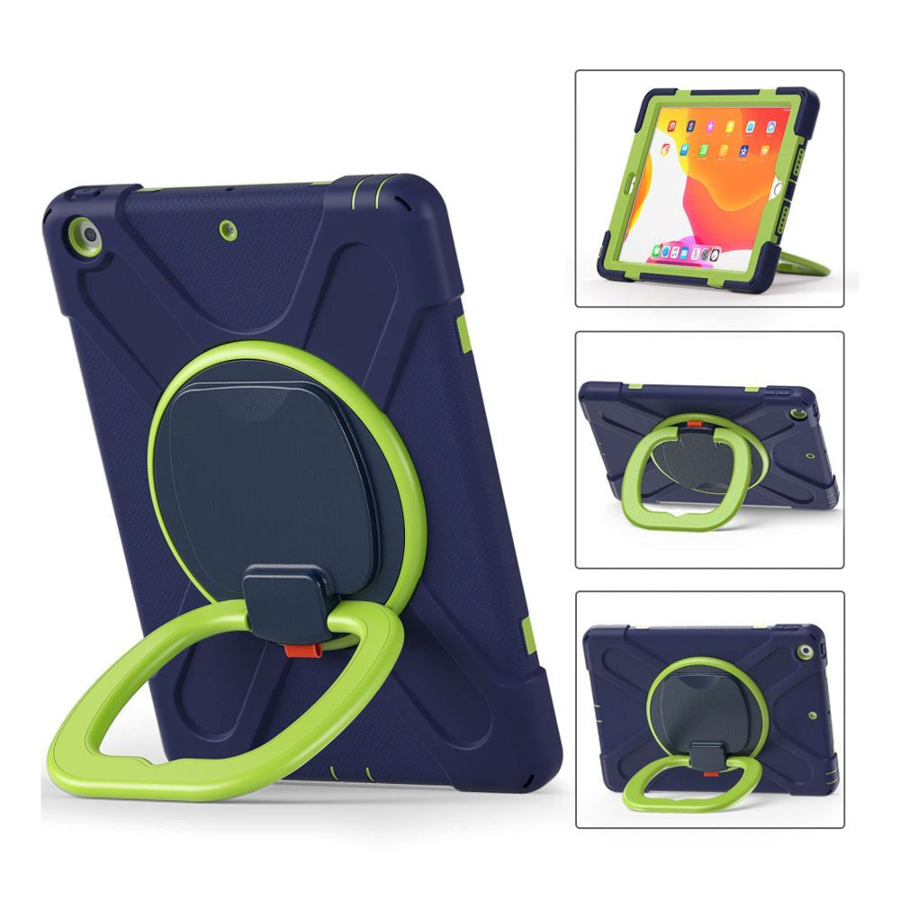 iPad 10.2" (2021 / 2020 / 2019) Tech-Protect X-Armor Kickstand Case - Blue / Green