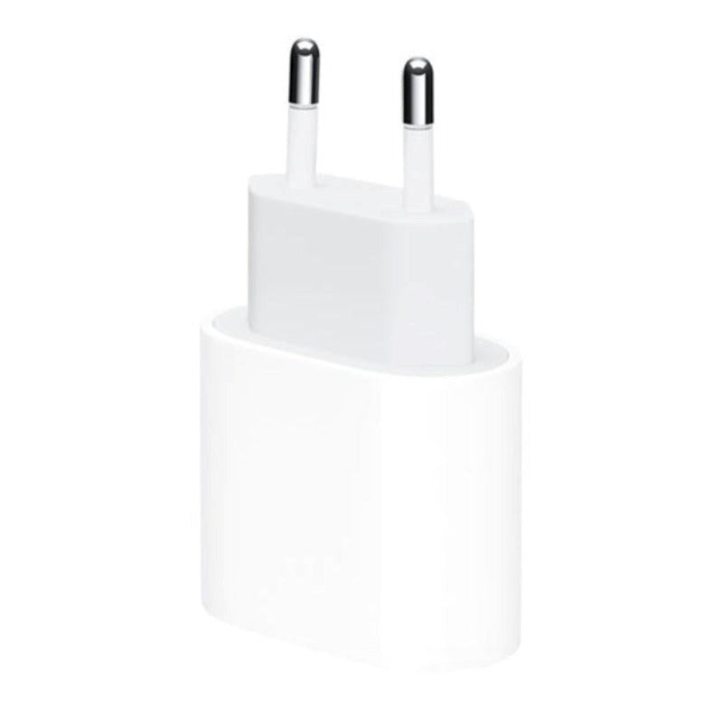 Original Apple PD (Power Delivery) 20W Wall Charger w. USB-C - White (MHJE3ZM/A)