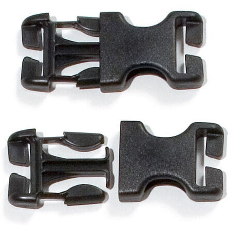 ORTLIEB Repair Kit Stealth Replaceable Side-Release (25mm) Buckle 2 pcs. - Black