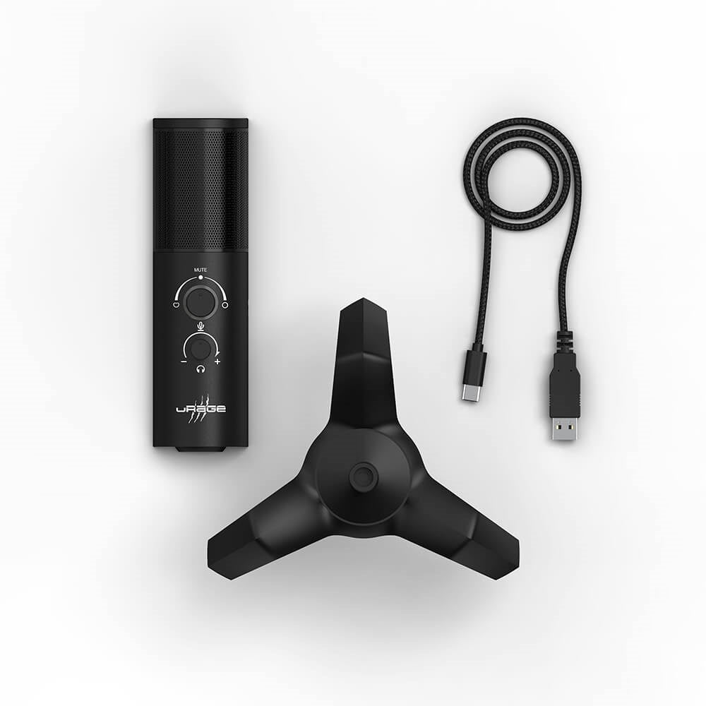 uRage Streaming 750HD - Microphone Set - Black