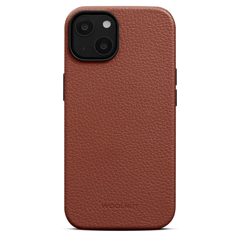 iPhone 14 Plus WOOLNUT Full Grain Leather Case - MagSafe Compatible - Brown