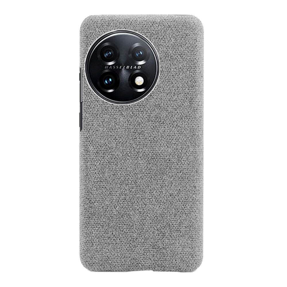 OnePlus 11 Fabric Plastic Case - Light Grey