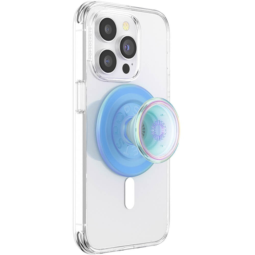 POPSOCKETS PopGrip Opalescent Blue Translucent MagSafe - Stand & Grip