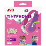 JVC Tinyphones HA-KD7 Kids Headset Max. 85dB w. Stickers - Pink / Purple