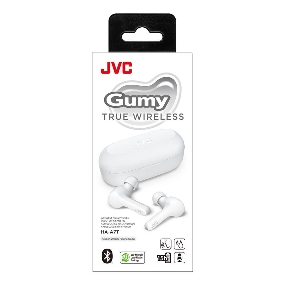 JVC Gumy HA-A7T Wireless In-Ear Headphones - White