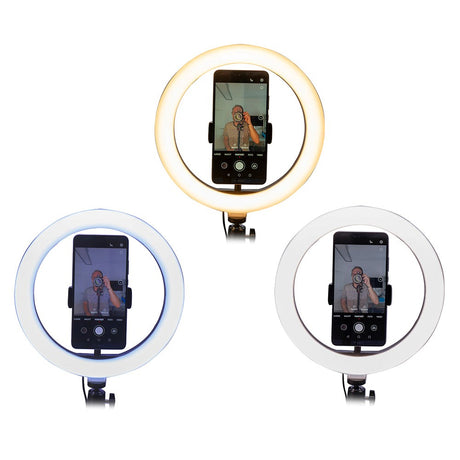 4smarts LoomiPod XL & Mini Selfie Tripod w. LED Ring Light, Holder & Stand - (DEMO)