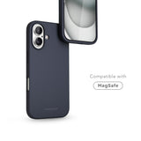 Vonmählen iPhone 16 Eco Silicone Case - MagSafe Compatible - Navy