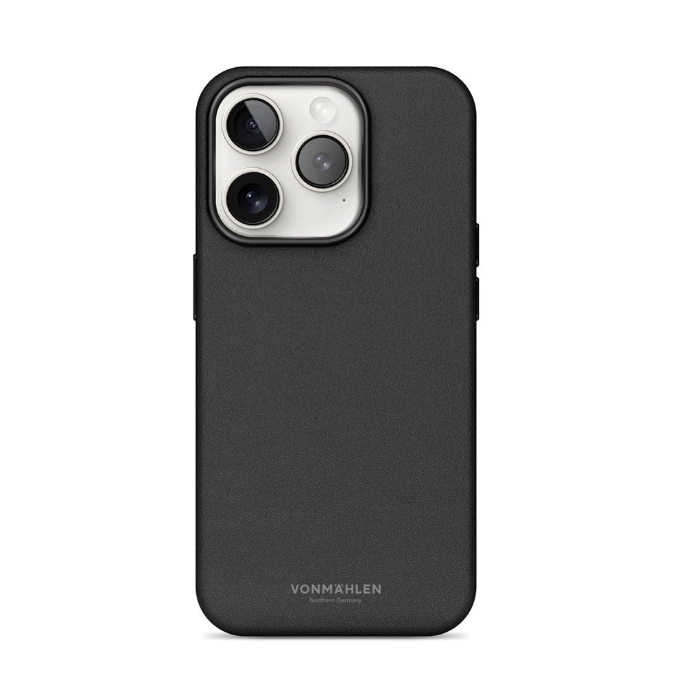 Vonmählen iPhone 16 Pro Like Leather Case - MagSafe Compatible - Black