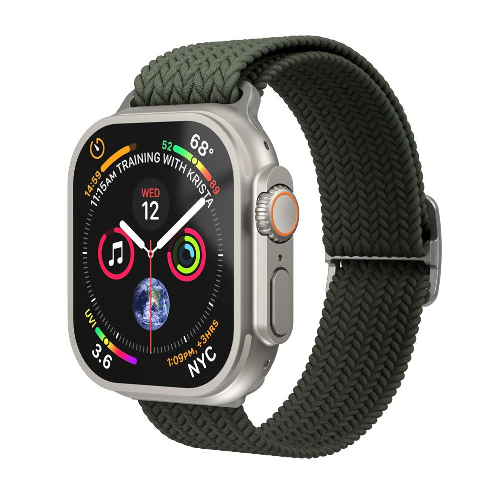 Vonmählen Apple Watch (42/44/45/SE/46/49mm) Woven Loop Nylon Watch Strap - Olive