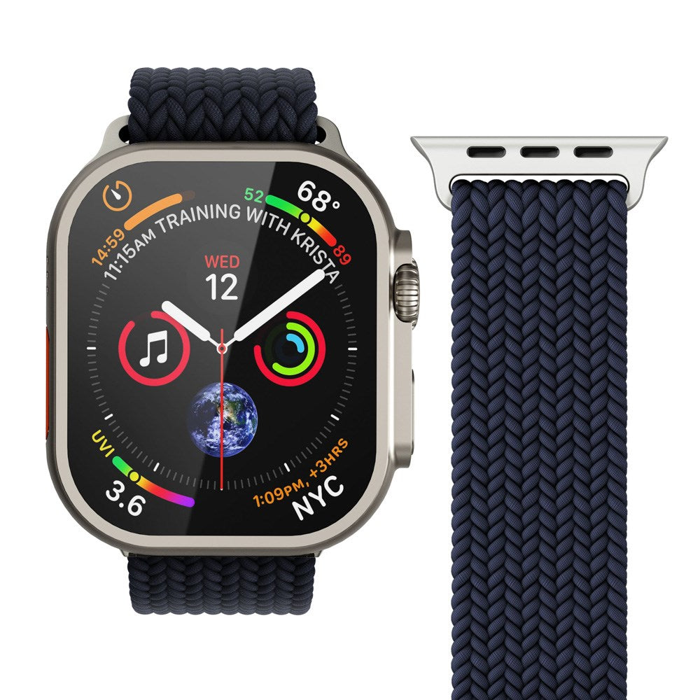 Vonmählen Apple Watch (42/44/45/SE/46/49mm) Woven Loop Nylon Watch Strap - Navy