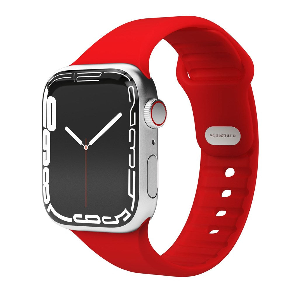 Vonmählen Apple Watch (42/44/SE/45/46/49mm) Classic Band 2 Recycled Silicone Strap - Red