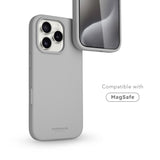 Vonmählen iPhone 16 Pro Eco Silicone Case - MagSafe Compatible - Light Grey