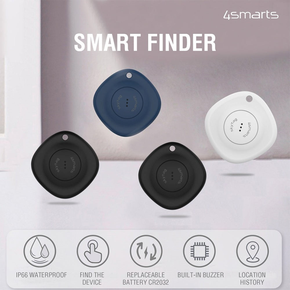 4Smarts SkyTag Location Finder 4 Pack - Black / White / Blue