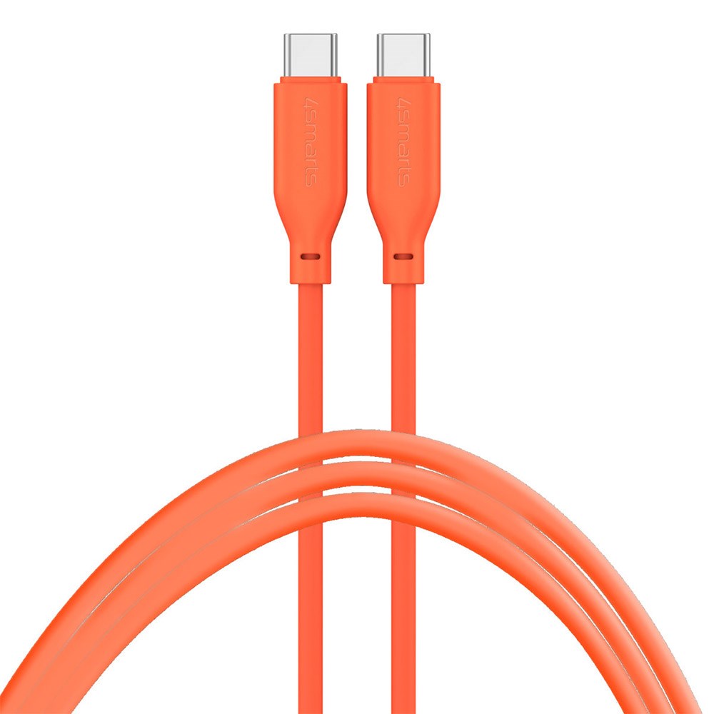 4smarts High Flex USB-C to USB-C Cable 60W - 1.5 Meter - Orange