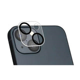 iPhone 14 / 14 Plus 4Smarts StyleGlass Camera Lens Protective Glass - 2 pcs. - Metal Graphite and Clear Acrylic