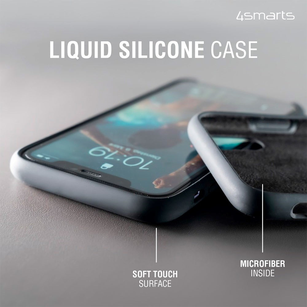 Samsung Galaxy S23 4smarts Liquid UltiMag Silicone Case CUPERTINO - MagSafe Compatible - Black