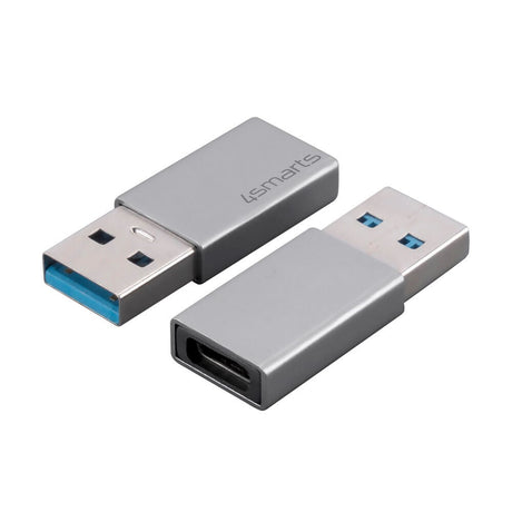 4smarts USB-C to USB-A Adapter - USB 3.0 - 2 pcs. - Grey