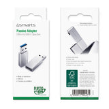 4smarts USB-C to USB-A Adapter - USB 3.0 - 2 pcs. - Grey
