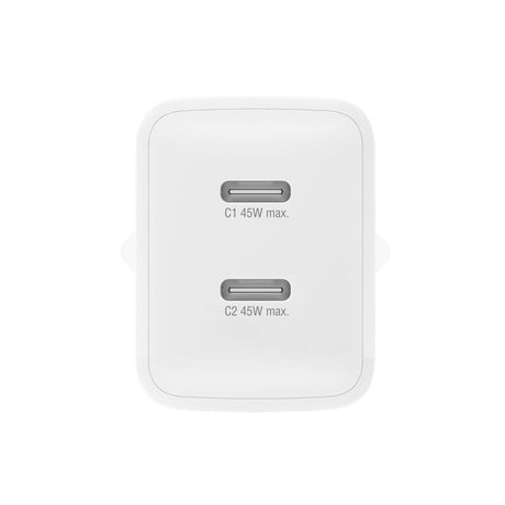 4smarts PDPlug 45W Wall Charger with 2 x USB-C - White