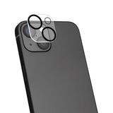 iPhone 15 / 15 Plus 4Smarts StyleGlass Camera Lens Protective Glass - 2 pcs. - Metal Graphite / Clear Acryl