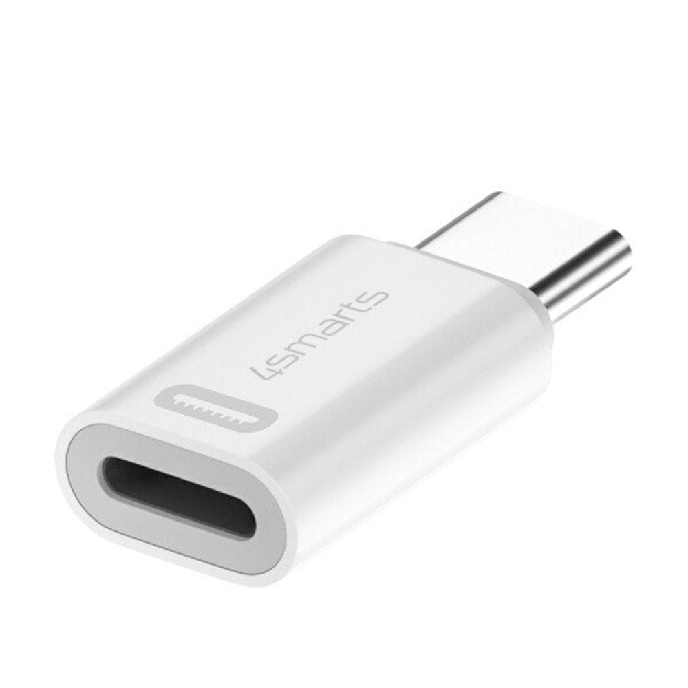 4Smarts Lightning to USB-C Adapter - 2 pcs. - White