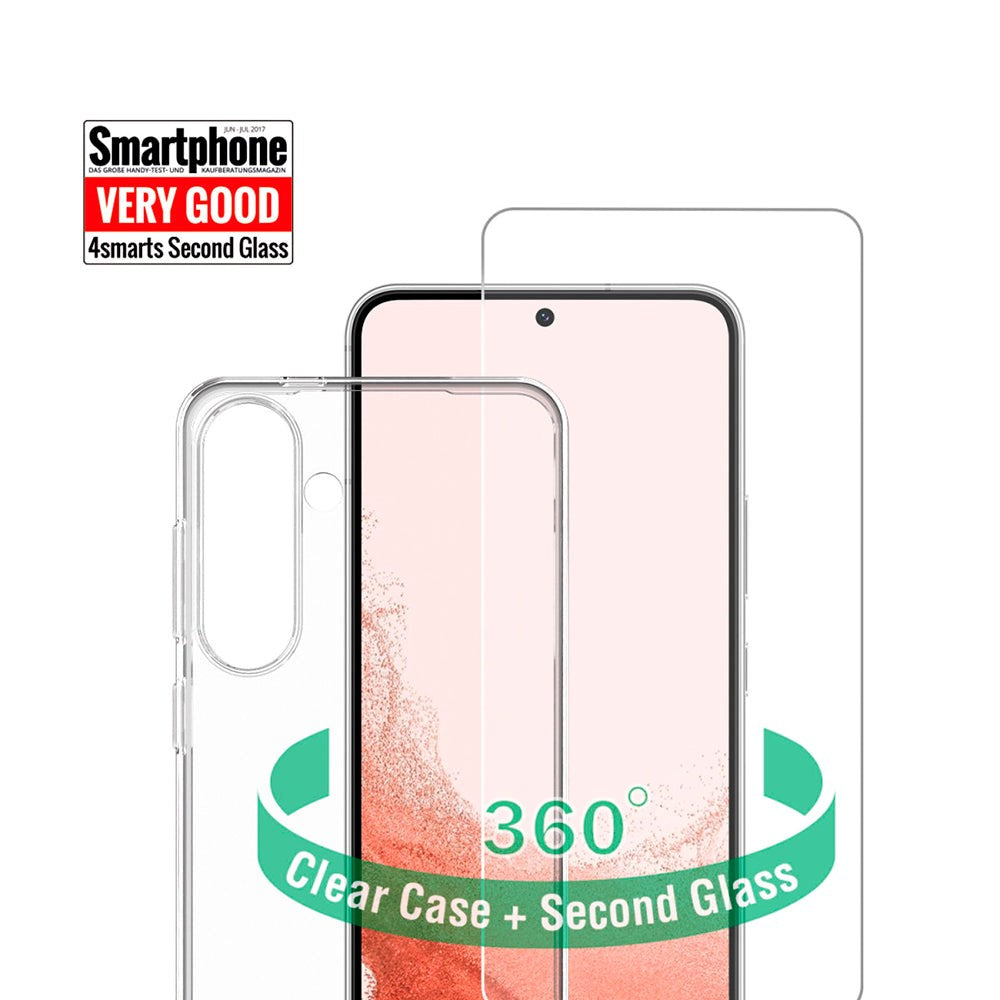 Samsung Galaxy S24 4smarts Second Glass X-Pro 360° Protection Set (Case + Screen Protector)