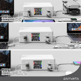4smarts GaN DIY Mode Desktop Charger - 130W / 3x USB-C & 1x USB-A - White