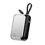 4smarts 10,000mAh Pocket Powerbank with Integrated USB-C Cable 30W - Silver