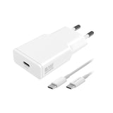 4Smarts PD Slim USB-C Wall Charger 20W GaN w. USB-C Cable - White