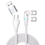 4smarts GravityCord Magnetic Cable with USB-C/A - 100W - 1.8m - White