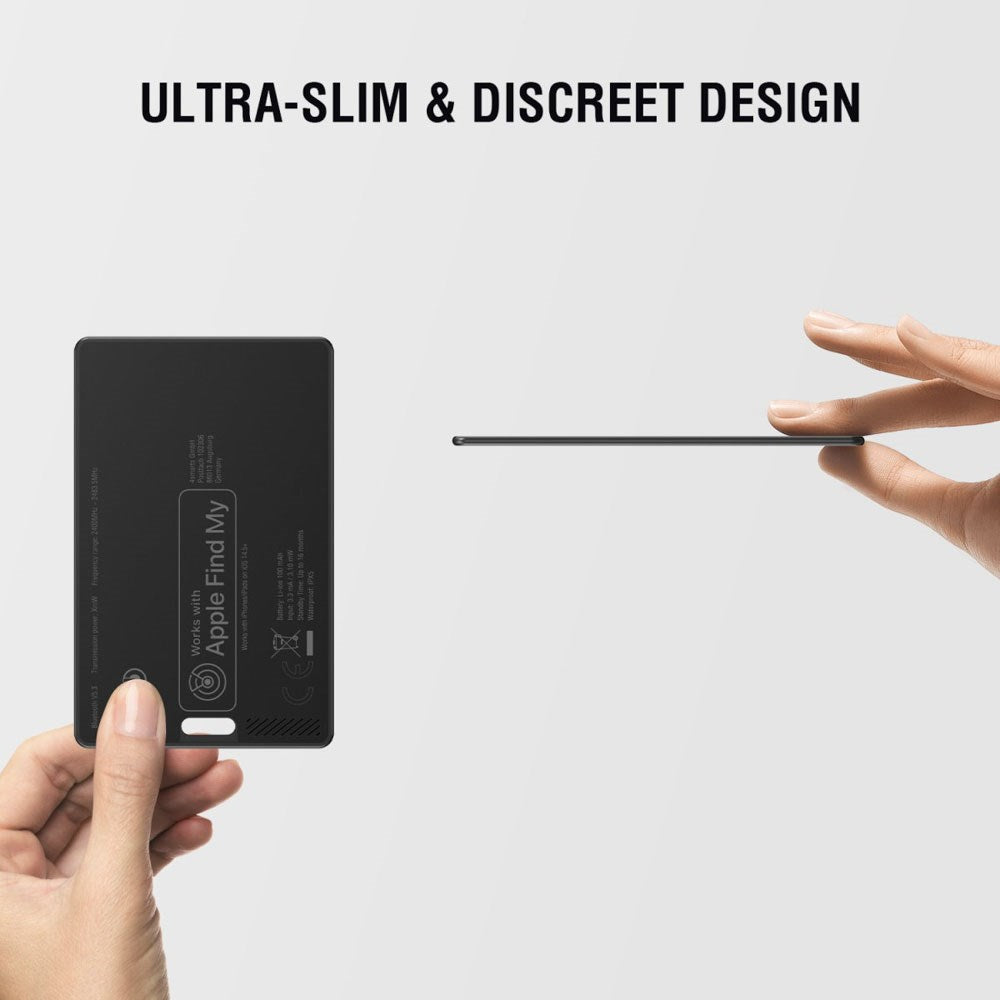 4Smarts Location Finder SkyTag Card - Wireless Charging - Black