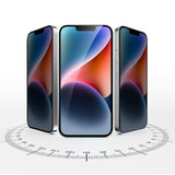 iPhone 16e 4smarts Second Glass Screen Protection with Mounting Frame - Privacy Function - Transparent