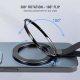 4smarts Magnetic Finger Ring - MagSafe Compatible - 2 pcs - Black / Orange