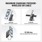 4smarts Enterprise Pocket 10.000 mAh Wireless PowerBank - 22.5W - Space Grey