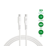 4smarts PremiumCord USB-C to USB-C Cable 60W - 1.5 m - White