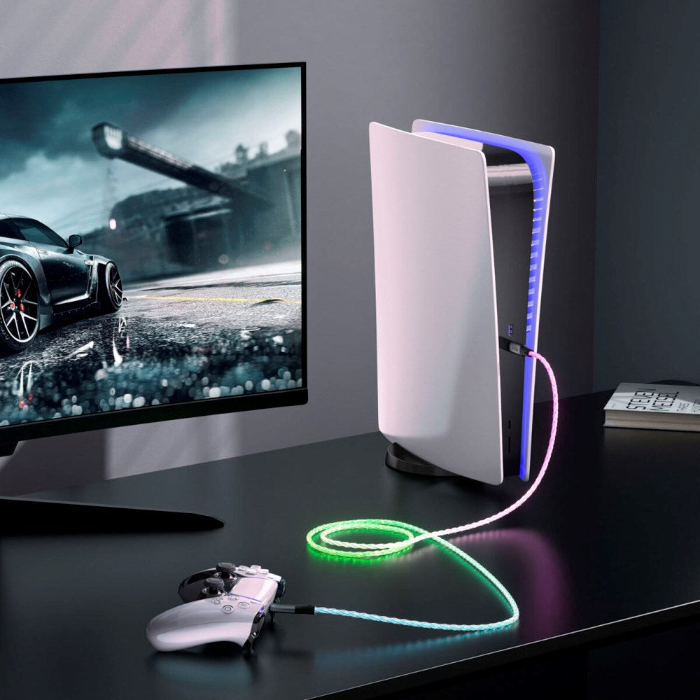 4smarts RGBCord USB-C Cable 60W - 1.5m - Multicolored