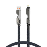 4smarts ComboCord 3-in-1 Multi Cable 240W - 1.5m - Grey