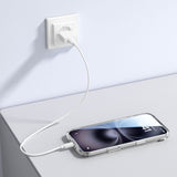 iPhone Air 4Smarts 3-in-1 Premium Starter Set - MagSafe Case, Screen Protector & 20W Wall Charger - Transparent / White