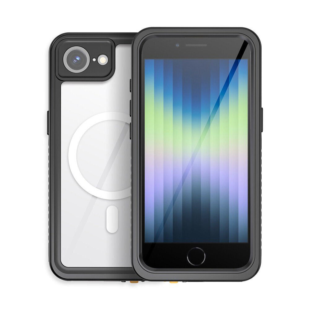 iPhone 17e / 16e 4Smarts Waterproof 360 Case - MagSafe Compatible - Transparent / Black